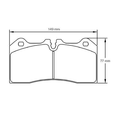 Pagid Racing Brake Pads No. 8187 (Rear) | CCM Rotors
